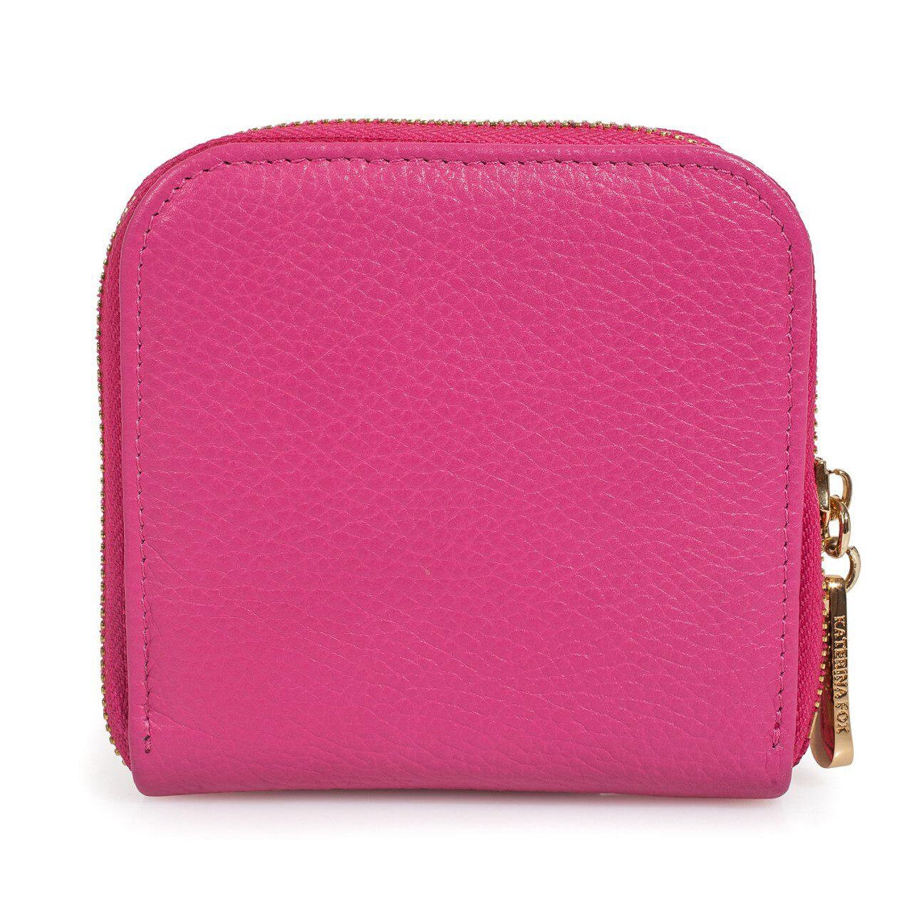 Leather Wallet Woman, Fuchsia Leather Womens Wallet, Woman leather wallet, Zipper woman wallet, Clutch wallet, Wallet for her KF-2467 - Image 3
