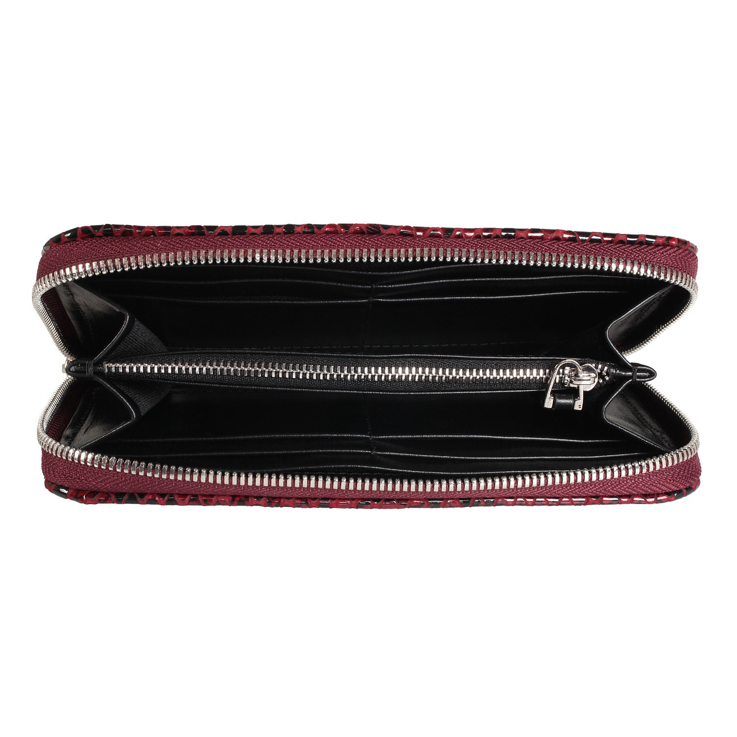 Leather Wallet Woman, Red Leather Womens Wallet, Woman leather wallet, Zipper woman wallet, Clutch wallet, Wallet for her KF-2048 - Image 4