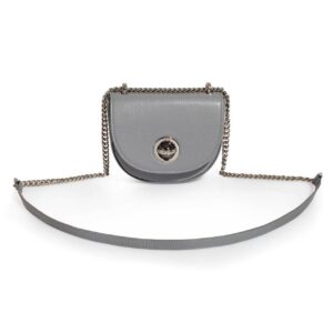 Leather Cross body Bag, Gray Leather Shoulder Bag, Women's Leather Crossbody Bag, Leather bag KF-3196