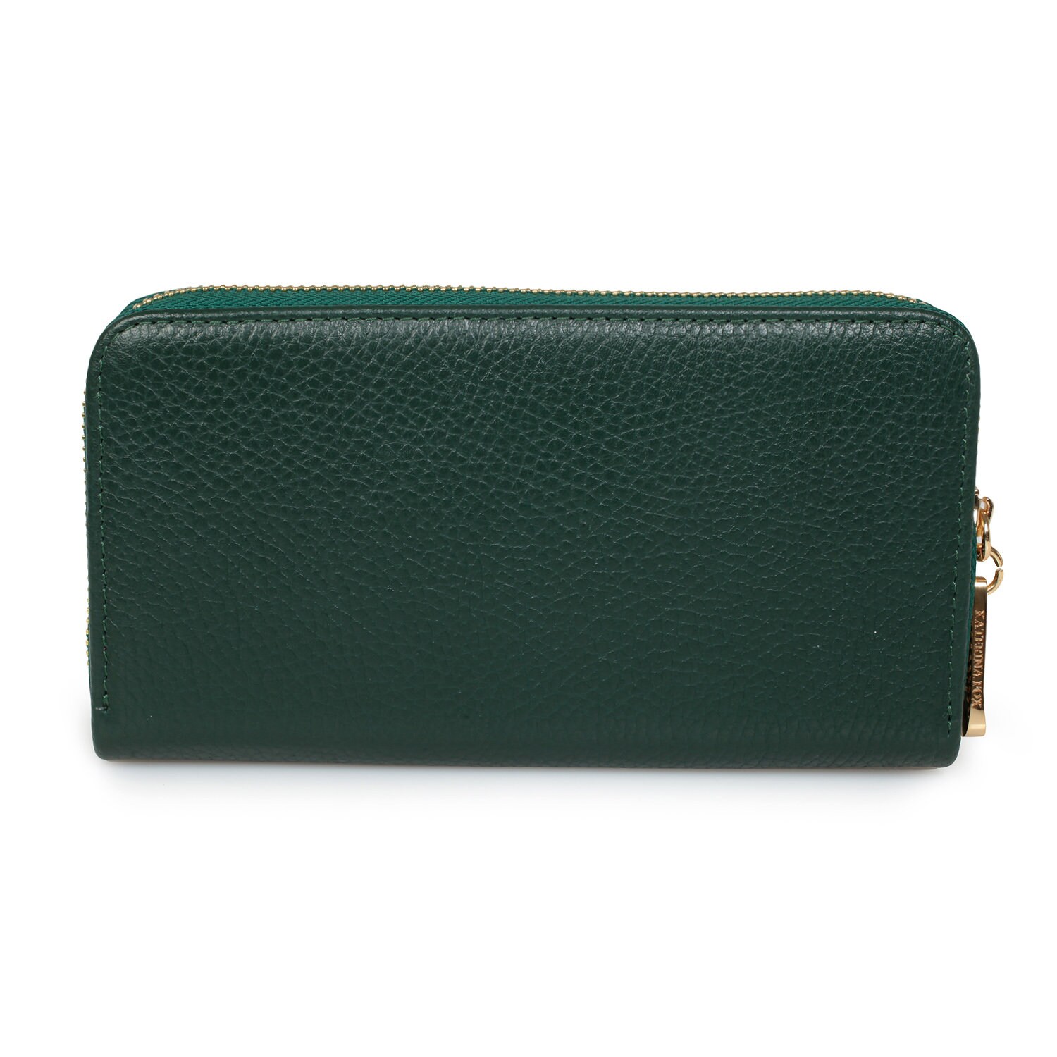 Leather Wallet Woman, Green Leather Womens Wallet, Woman leather wallet, Zipper woman wallet, Clutch wallet, Wallet for her KF-1279 - Image 3