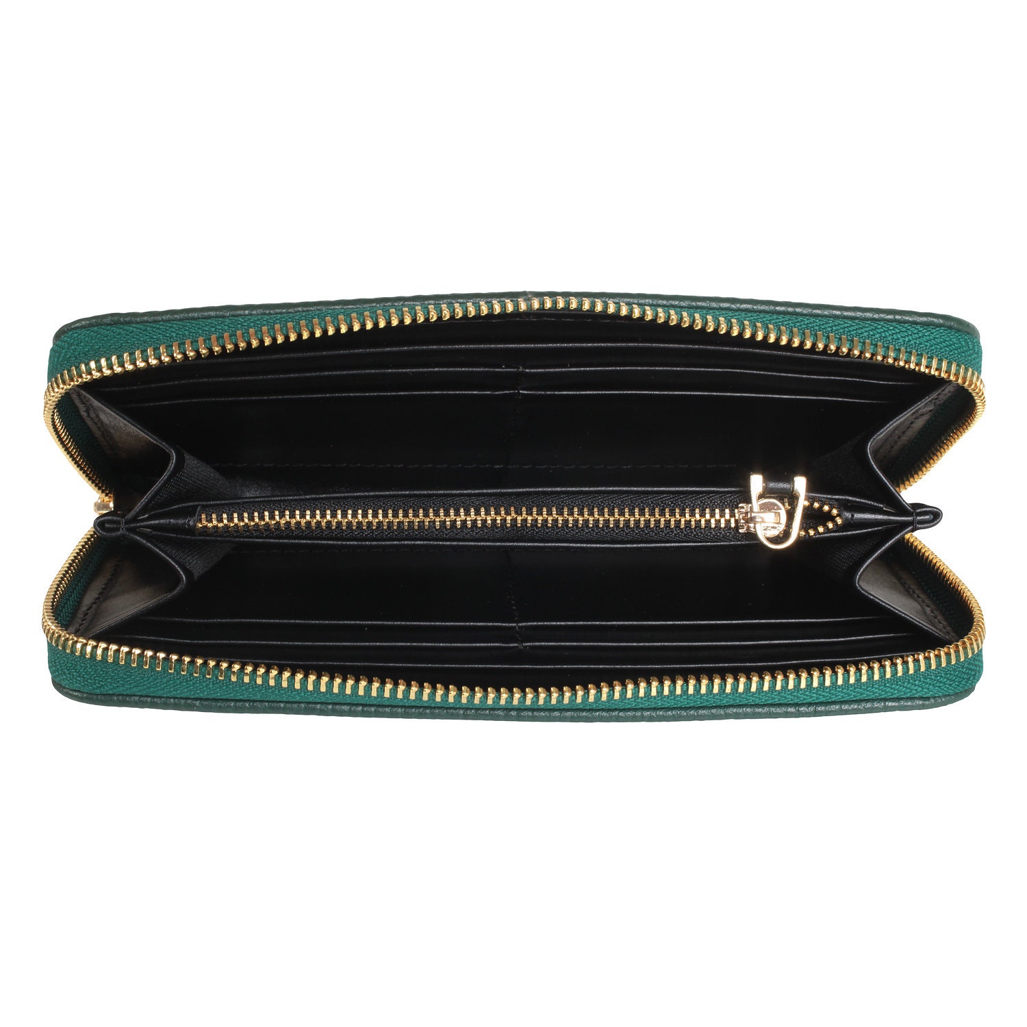 Leather Wallet Woman, Green Leather Womens Wallet, Woman leather wallet, Zipper woman wallet, Clutch wallet, Wallet for her KF-1279 - Image 4