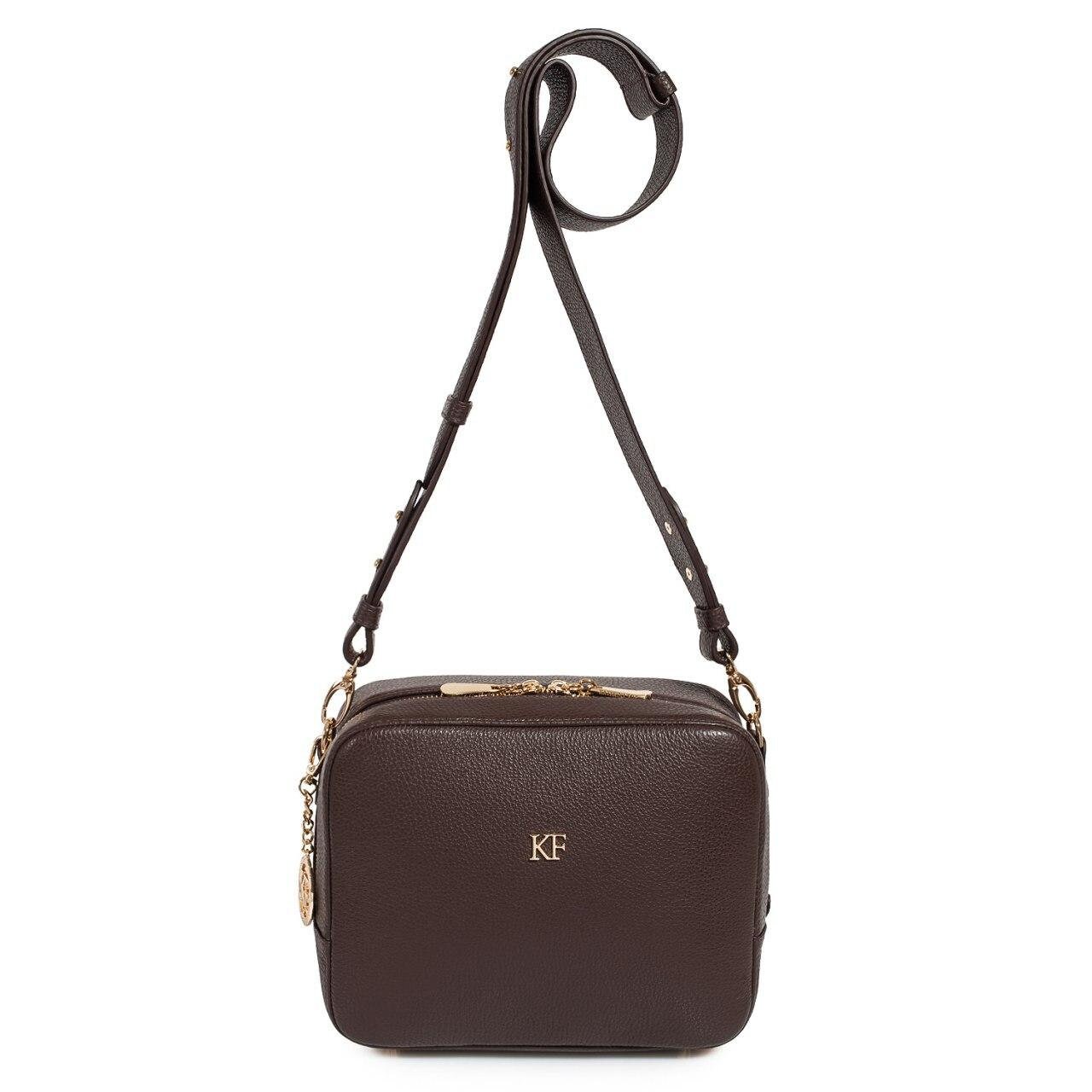Leather Cross body Bag, Brown Leather Shoulder Bag, Women's Leather Crossbody Bag, Leather bag KF-3321 - Image 3