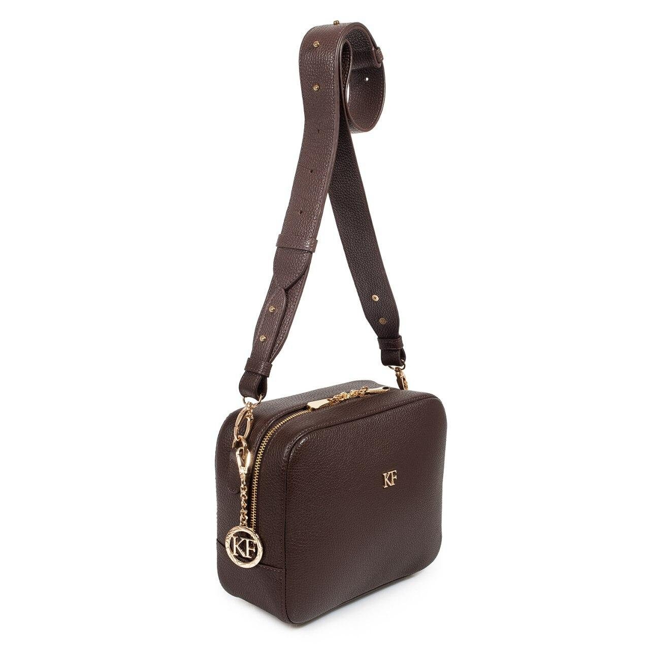 Leather Cross body Bag, Brown Leather Shoulder Bag, Women's Leather Crossbody Bag, Leather bag KF-3321