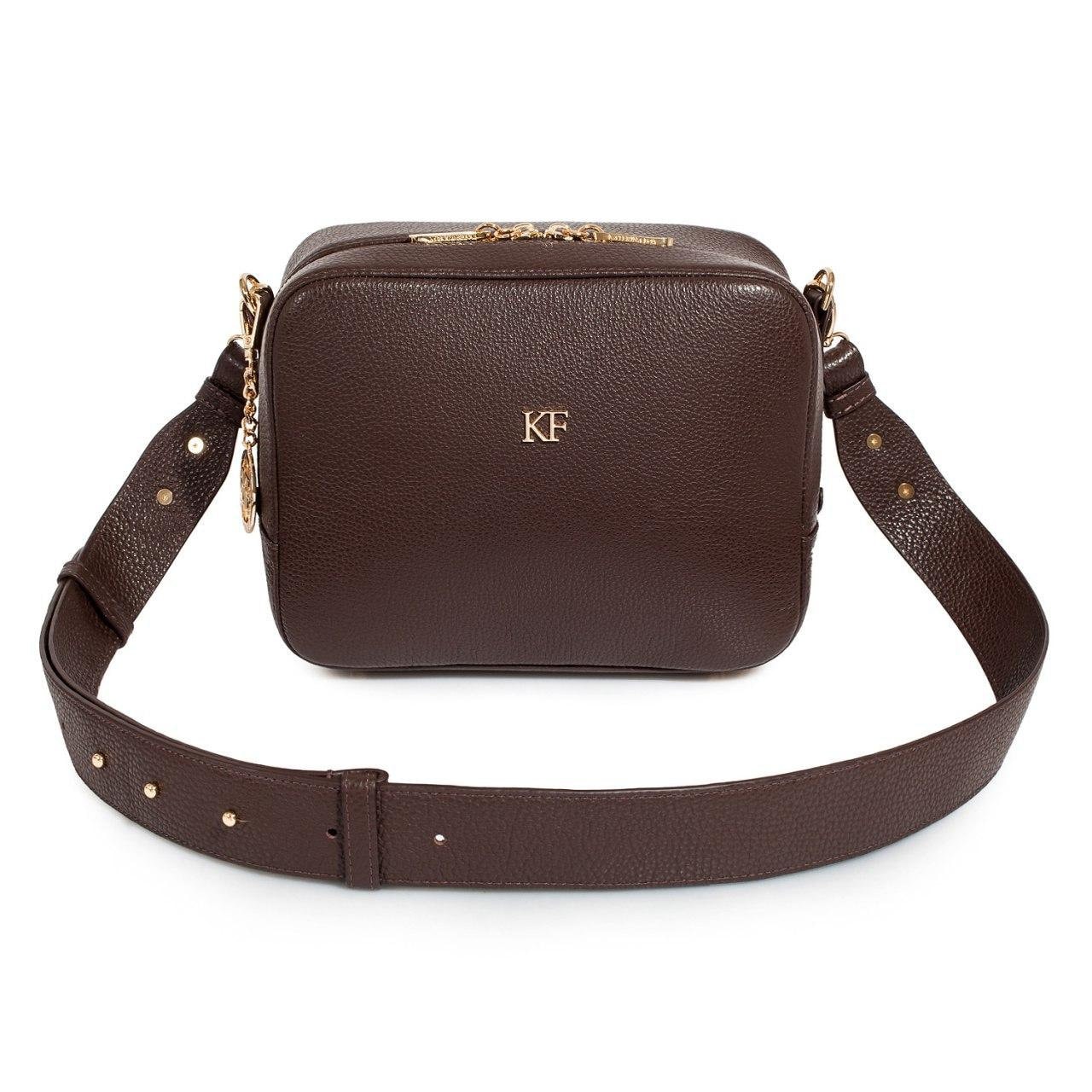 Leather Cross body Bag, Brown Leather Shoulder Bag, Women's Leather Crossbody Bag, Leather bag KF-3321 - Image 2
