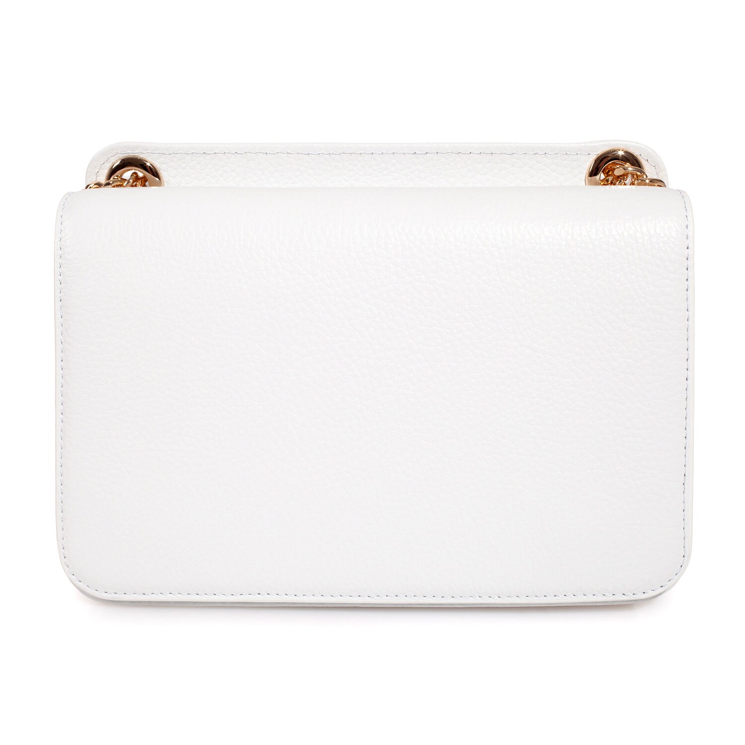 Leather Bag on a chain, White Leather Bag, Women's Leather Bag KF-3538 - Image 4