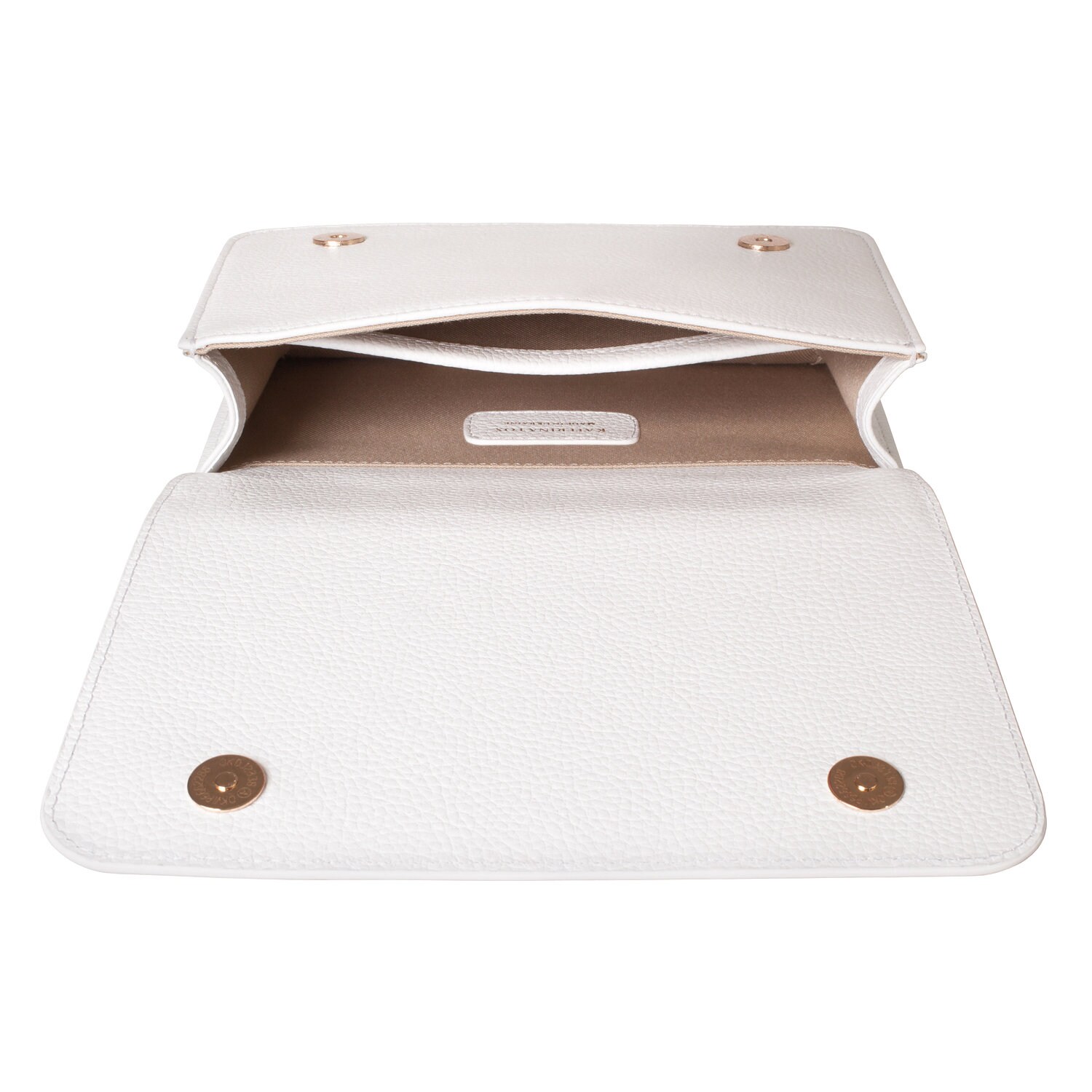 Leather Bag on a chain, White Leather Bag, Women's Leather Bag KF-3538 - Image 5