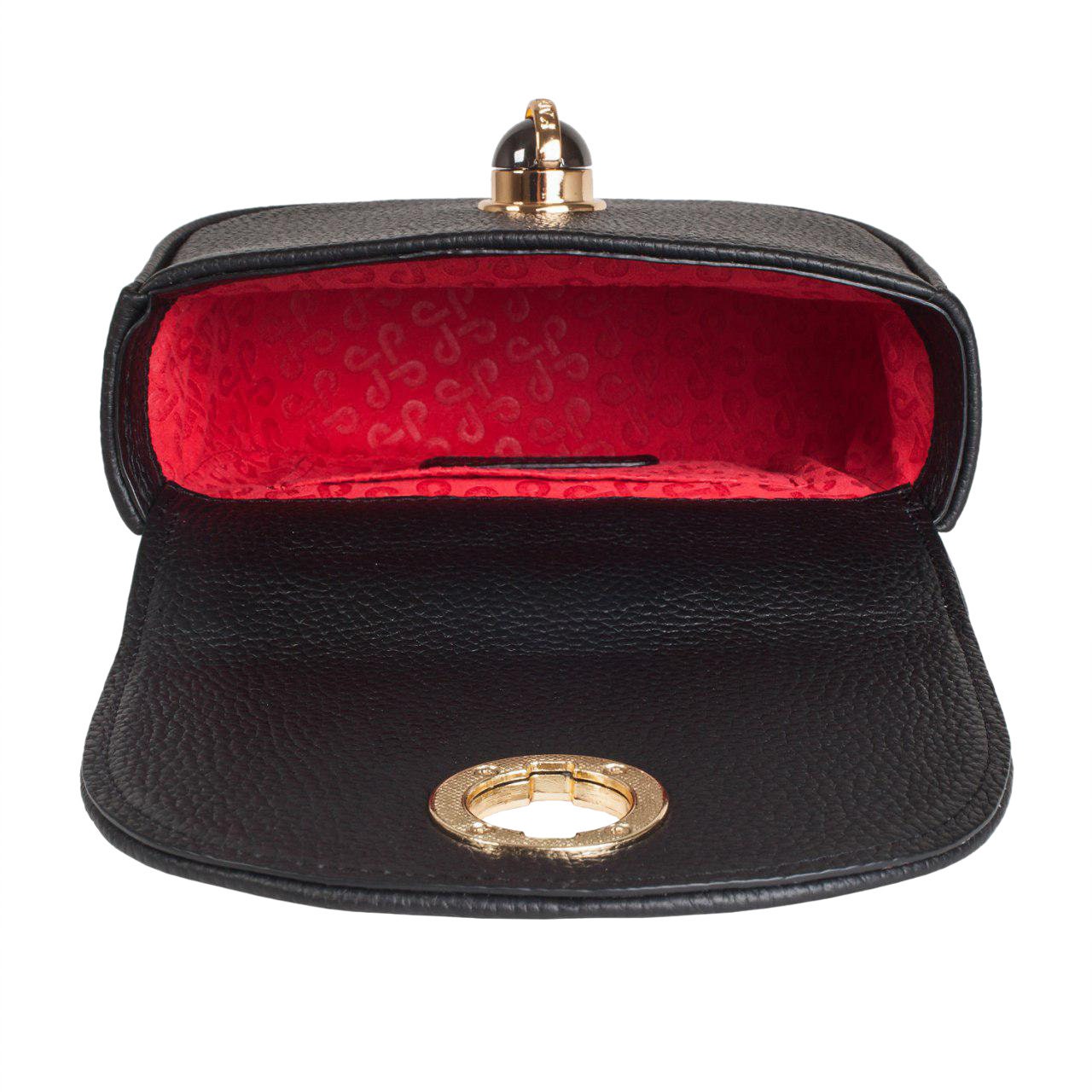 Leather Cross body Bag, Black Leather Shoulder Bag, Women's Leather Crossbody Bag, Leather bag KF-2949 - Image 5