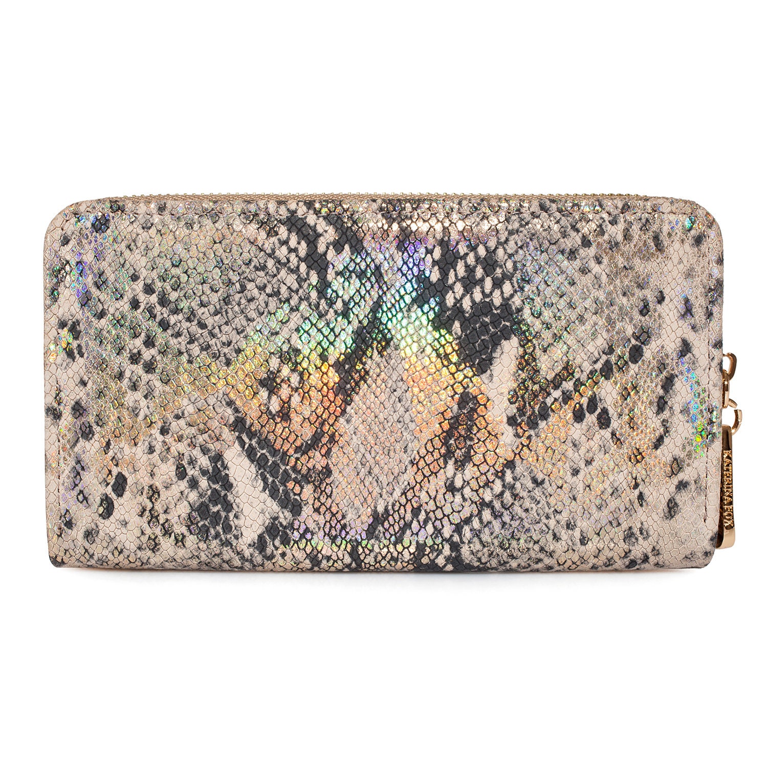 Leather Wallet Woman, Beige Leather Womens Wallet, Woman leather wallet, Zipper woman wallet, Clutch wallet, Wallet for her KF-3623 - Image 3
