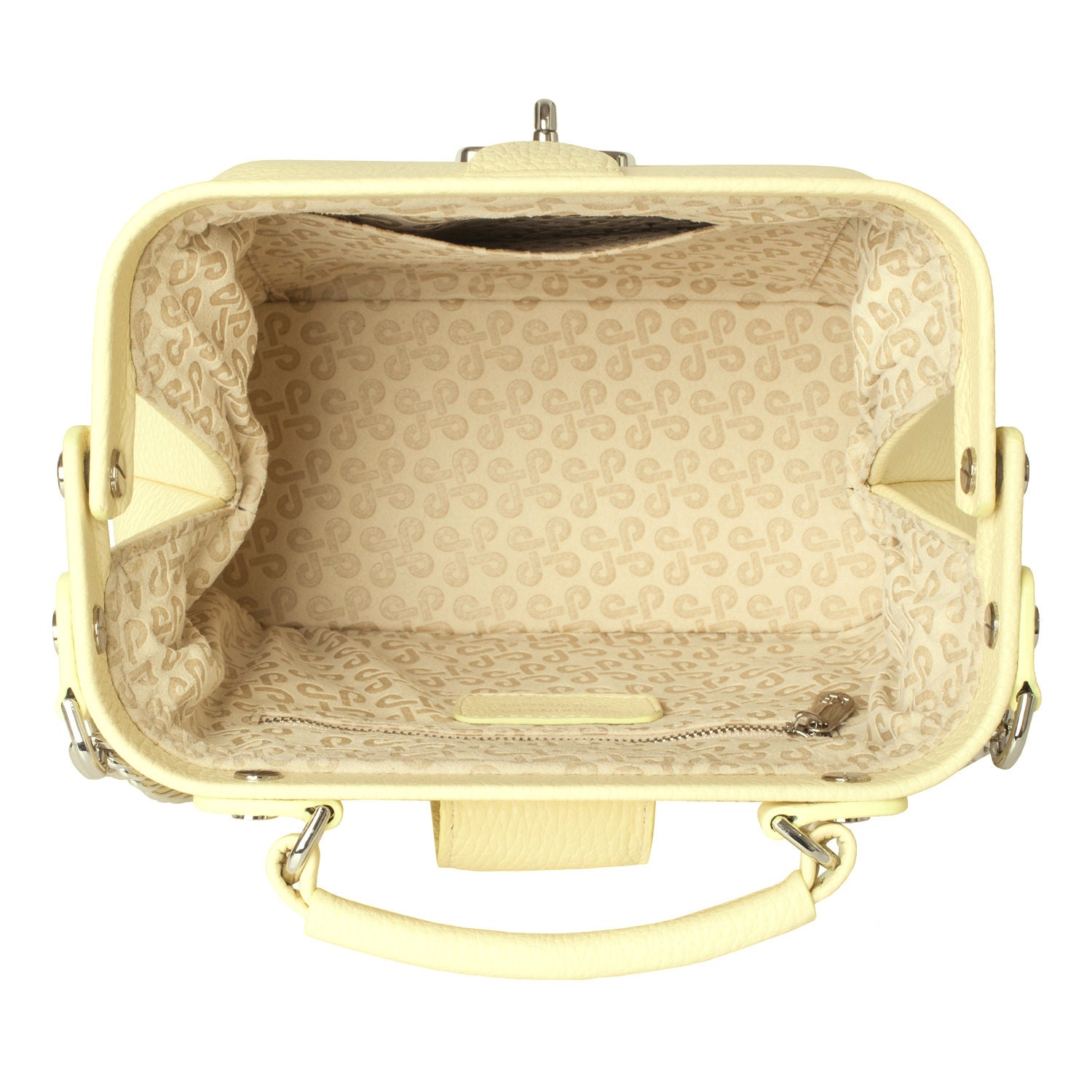 Leather doctor bag for women, Yellow (lemon) Leather Shoulder Bag, Women's Leather doctor bag, Leather bag KF-3658 - Image 6
