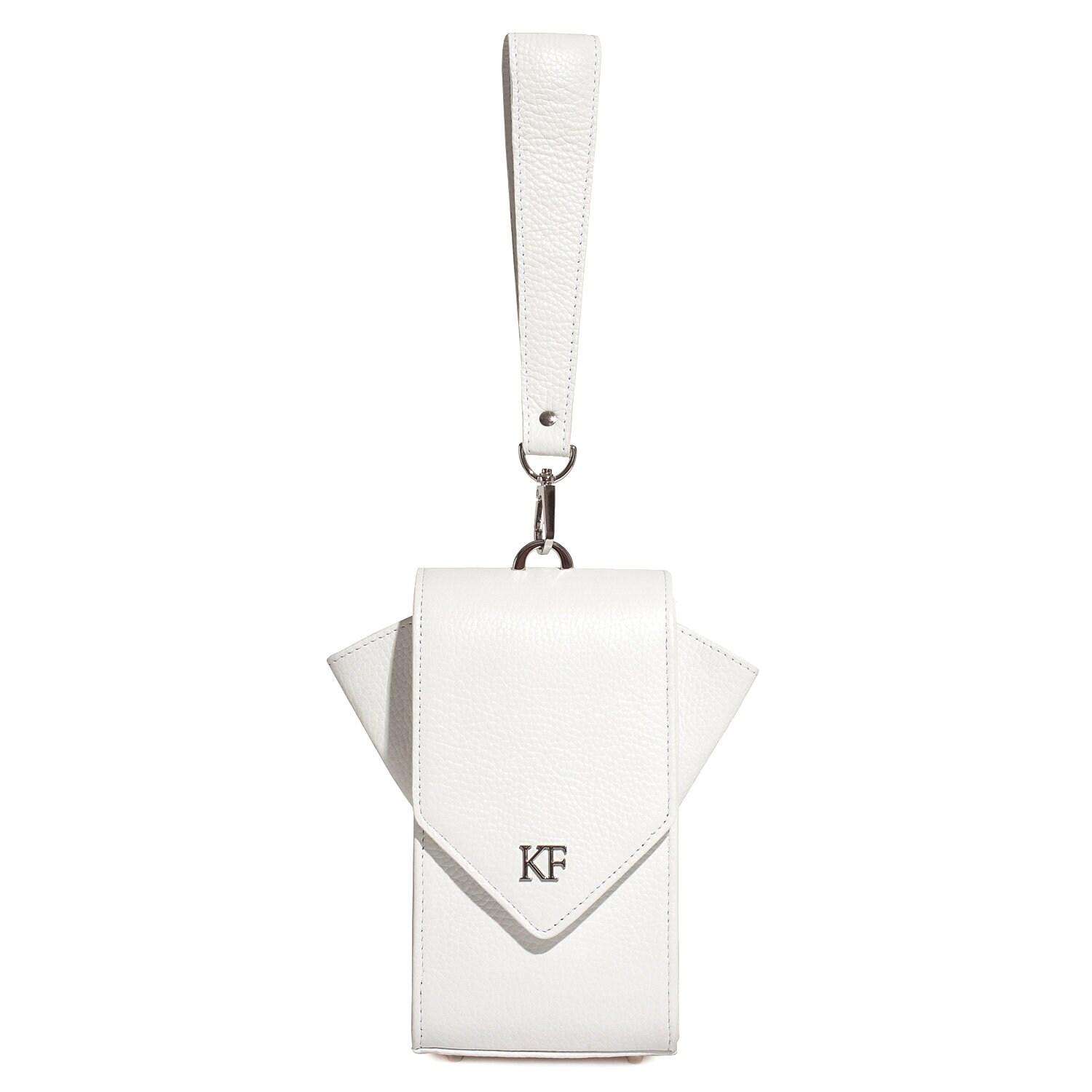 Leather Cross body Bag, White Leather Shoulder Bag, Women's Leather Crossbody Bag, Leather bag KF-3632 - Image 3
