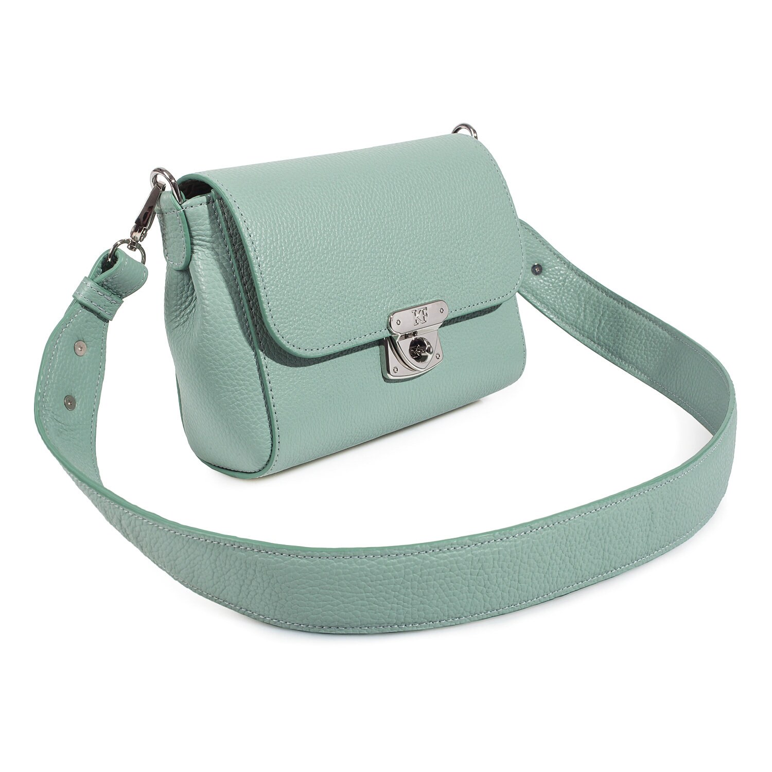 Leather Cross body Bag, Mint Leather Shoulder Bag, Women's Leather Crossbody Bag, Leather bag KF-3680 - Image 2