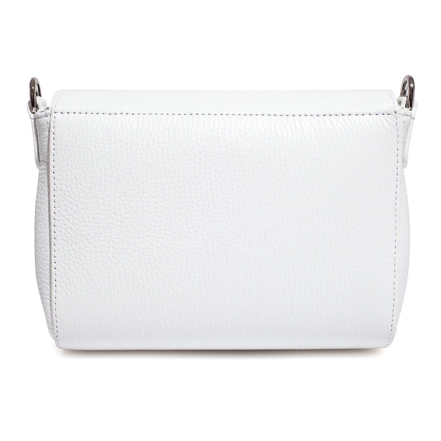 Leather Crossbody Bag, White Leather Shoulder Bag, Women's Leather Cross body Bag, Leather bag KF-3689 - Image 4