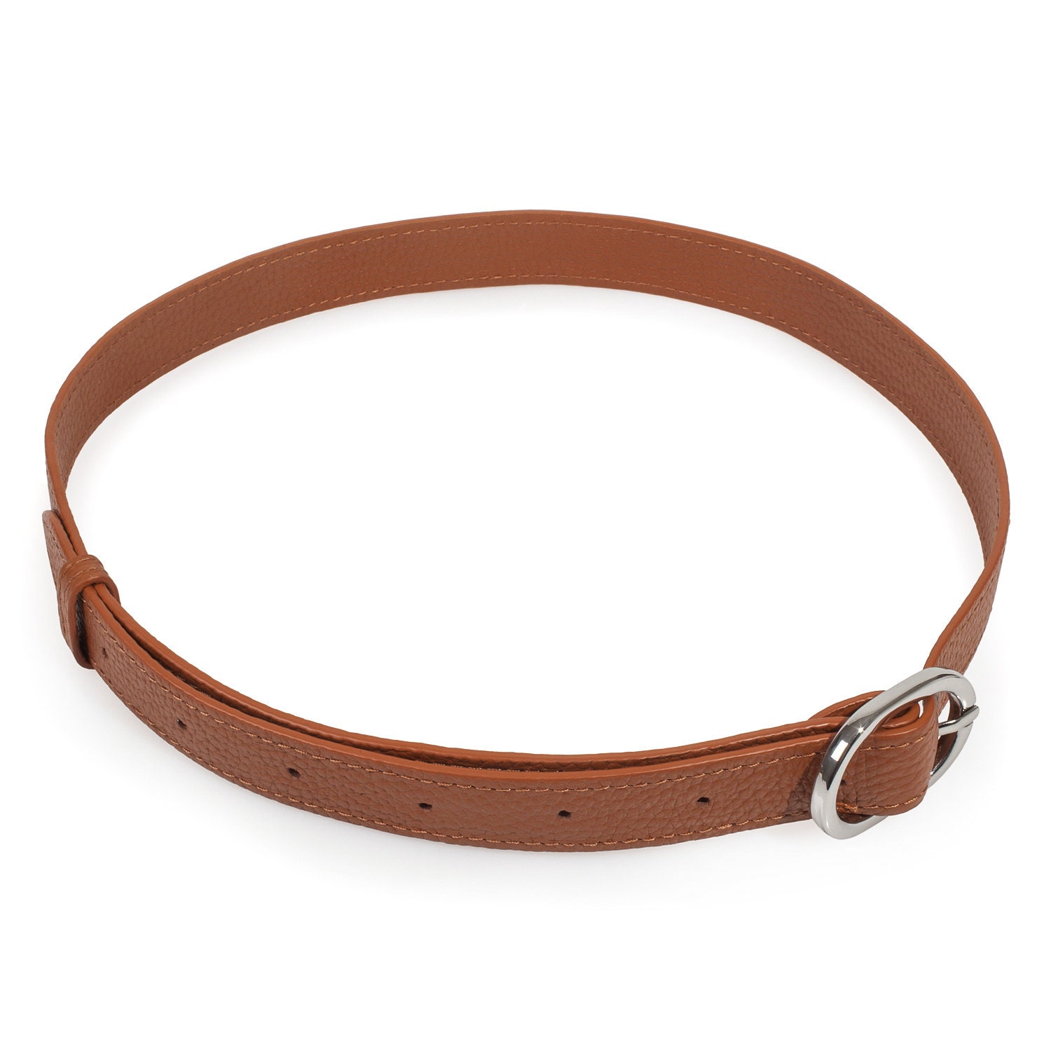 Womens leather belt, ginger leather belt for women KF-3783 - Image 2