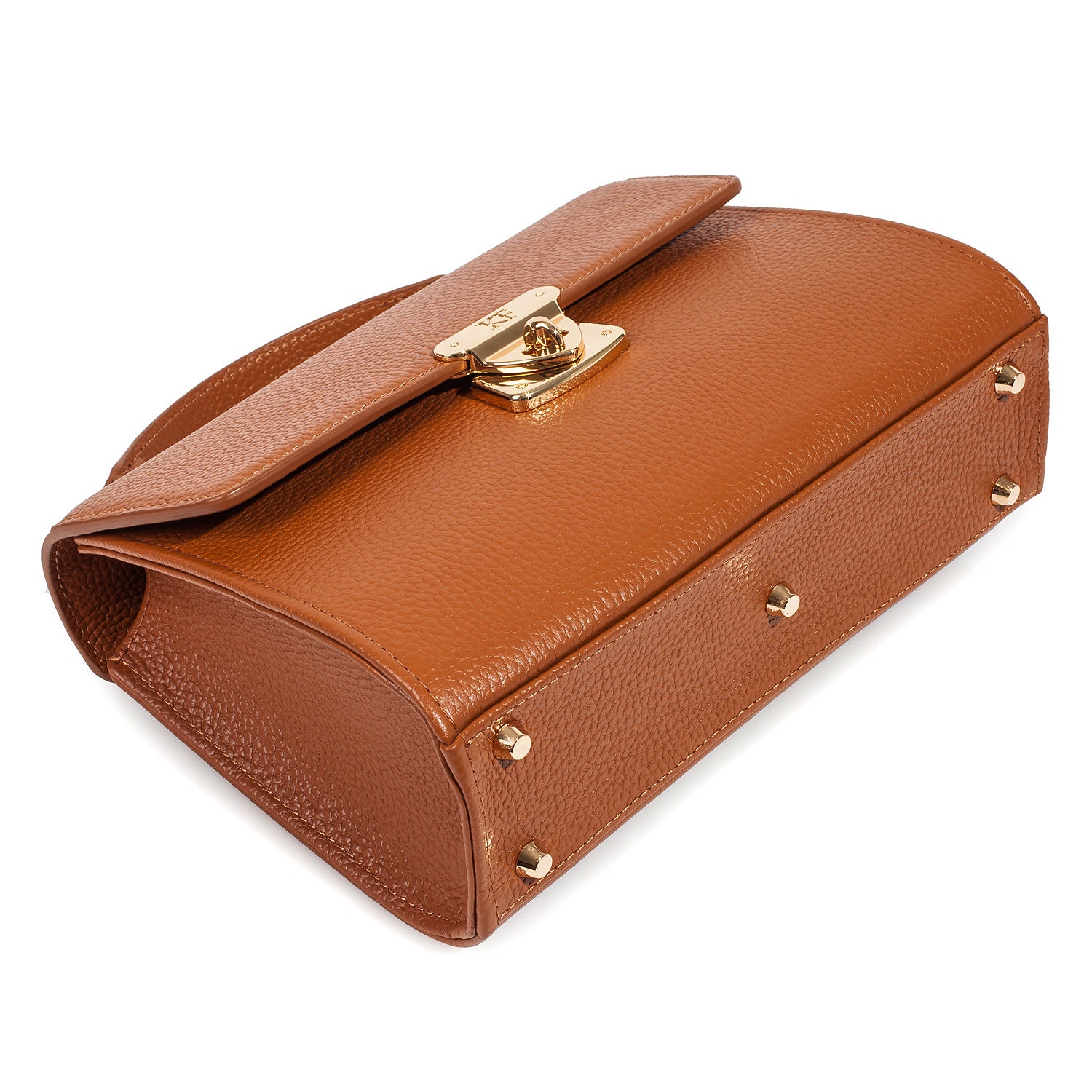 Leather Cross body Bag, Ginger Leather Shoulder Bag, Women's Leather Crossbody Bag, Leather bag KF-3967 - Image 8