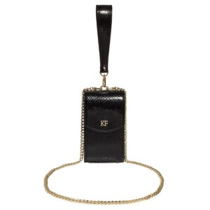 Leather Cross body Party Bag, Black Patent Leather Shoulder Bag, Women's Leather Crossbody Bag, Leather bag KF-4806