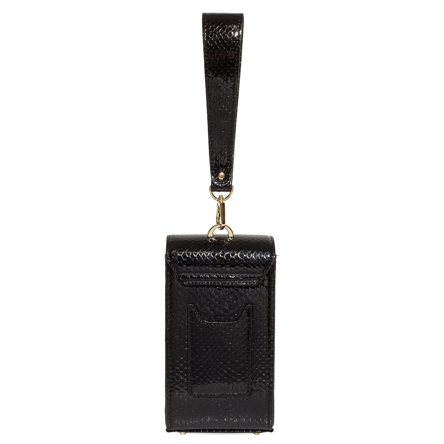Leather Cross body Party Bag, Black Patent Leather Shoulder Bag, Women's Leather Crossbody Bag, Leather bag KF-4806 - Image 3