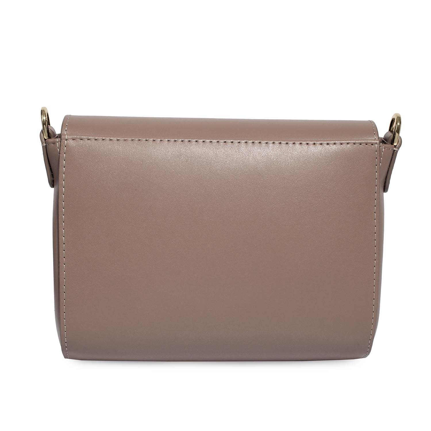 Leather Cross body Bag, Taupe Leather Shoulder Bag, Women's Leather Crossbody Bag, Leather bag KF-4622 - Image 4
